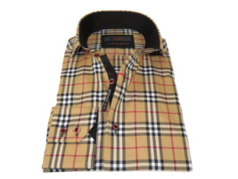 Men&#39;s AXXESS Turkey Sports Dress Shirt 100% Soft Cotton High Collar 923-... - £71.31 GBP