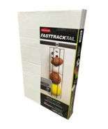 Rubbermaid Garage Sports Ball Storage Rack FastTrack 37x12x12 Metal Silver - £18.59 GBP