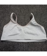 Hanes Casual T Shirt Wireless Sports Bra Women XL Gray - £7.42 GBP