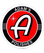 Adam&#39;s Polishes Logo Sticker Round Decal  FREE SHIPPING - £3.93 GBP