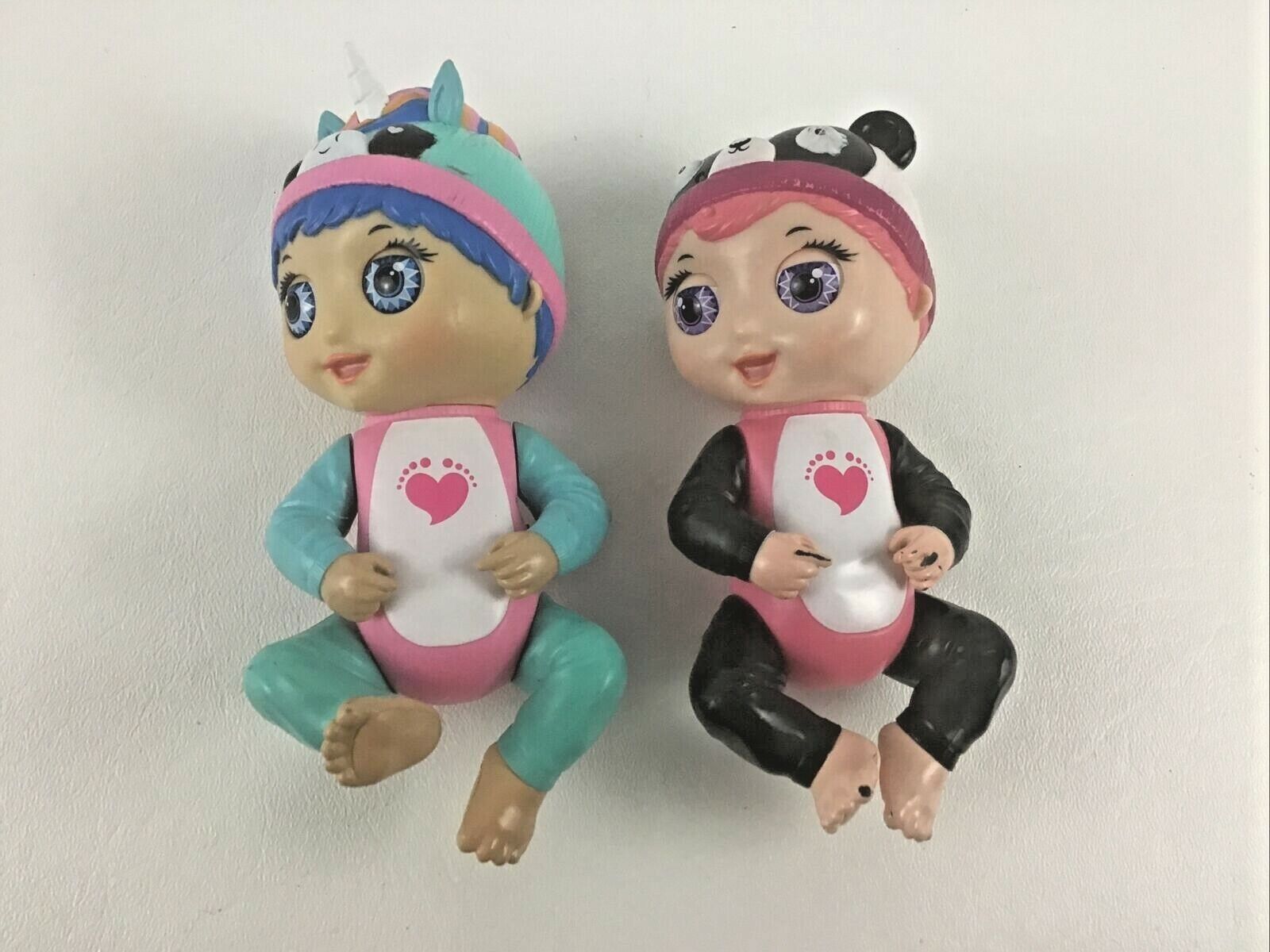 Tiny Toes Teenie Tiny Interactive Dolls Lot Laughing Luna Gabby Panda Un... - $17.77