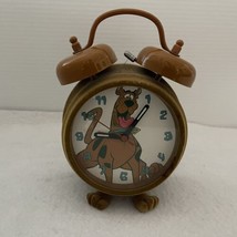 Vintage Scooby Doo Clock Brown Paw Feet Flocked Fuzzy Fabric Room Dorm V... - $9.99
