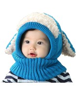 Baby Knitted Hat Warm Winter Hood With Earmuffs Scarf For Boys Girls - £14.11 GBP+