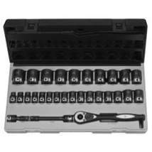 Grey Pneumatic 1/2" Dr. 29pc Metric Duo-Socket Set - 6 Pt. - $9,847.35 MXN