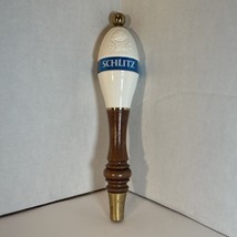 Vintage Schlitz Beer Tap Handle Wood, Plastic, &amp; Brass 10.5&quot; tall - $50.00