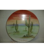 Ceramic Wall Plate Vintage 1950s Hand Painted Plate Saguaro Cactus of Ar... - £24.03 GBP