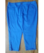 LANE BRYANT Women&#39;s Size 28 Plus Genius fit Skinny stretch ankle zip Pan... - $16.34