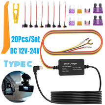 Universal Dash Cam Hardwire Kit Mini Type C Hard Wire Cable Fuse for Car DVR SUV - £23.51 GBP