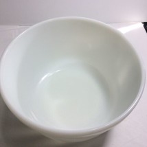 Pyrex Ribbed White Milk Glass Mixing Bowl #6 USA 8.75” Diameter - £7.38 GBP