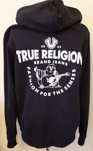 True Religion Buddha Logo Hooded  Zip-Up Jacket Size -XL Black - $59.38
