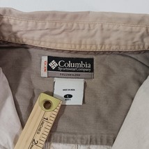 Columbia AM7696 Men's Saddle Peak Button Front Shirt Brown Long Sleeve Cotton XL image 5