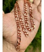 8 inch Pure Copper FIGARO Chain Bracelet, Healing Copper Jewelry, Spiritual - $18.61