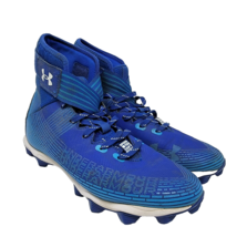 Under Armour Men&#39;s Highlight Franchise Football Cleats Size 8 Royal Blue... - $29.34