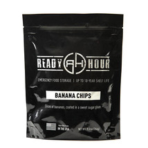 Banana Chips 10 Year Shelf Life 8 Serving Emergency Survival Food Reseal Pouch - £10.49 GBP