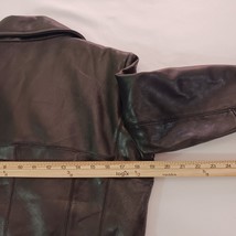 Siena Lined Fitted Soft Leather Black Button Jacket Women's Size Small RN#54163 image 8