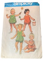 Simplicity 9395 Vintage Toddler Dress &amp; Panties Sewing Pattern Size 1 1971 - £9.73 GBP