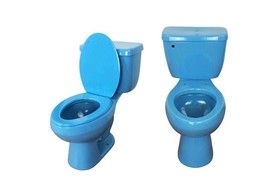 Mexican Toilet ELONGATED Comfort Height Hand Painted - Azul Celestial - - $1,399.00
