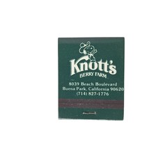 Vintage Matchbook Knott&#39;s Berry Farm Buena Park CA Full Unstruck Adverti... - $15.25
