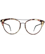 Lindberg Brille Rahmen 9729 Col.U14 Matt Dunkel Lila Rot Schildplatt 52-16-135 - $316.80