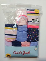 Cat &amp; Jack Briefs Panties Girls Size 12 Underpants 9 Pair Cotton New - $9.89
