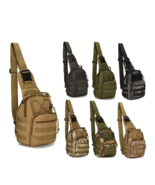 Men Backpack Molle Tactical Sling Chest Pack Shoulder Bag Outdoor Hiking... - $14.99 CAD