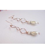 Rose Gold crystal and clear Rhinestones Bridal Wedding Jewelry Earrings ... - $418.15 MXN