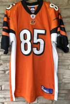 Chad Johnson Bengals Jersey Reebok Football Mens 52 Authentic Orange Sewn NFL 85 - £65.73 GBP