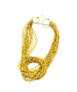 Signature NYC Micro Bead Yellow Knot Necklace New - £7.47 GBP