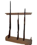 handmade Oak Closet Gun Rack with Butt Rest - Single Barrel Model - $1,995.78 MXN