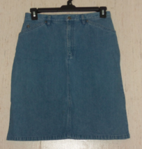 Excellent Womens Liz Claiborne Lizwear J EAN S Denim Skirt Size 10 No Slits! - £25.56 GBP