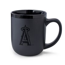 Los Angeles Angels MLB Ceramic Coffee Mug Tea Cup 17 oz Matte Black - $22.77
