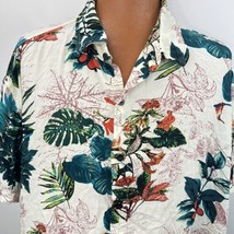 Hawaiian Aloha 6 XL Shirt Bird Of Paradise Palm Leaves Philodendron Tropical - £48.70 GBP