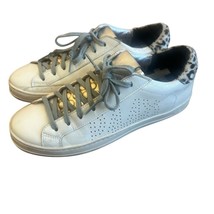 P448 Jack White Sneakers Tennis Shoes Animal Print Silver Size 38 7.5 Wo... - $96.75