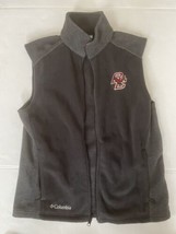 BC Boston College Eagles Columbia Zip Up Fleece Vest Gray Mens Size M - $30.39