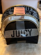Juicy Couture cosmetics bags Make Up Case Purse set of 3 Piece - £31.53 GBP