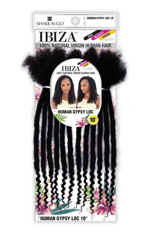 SHAKE N GO IBIZA 100% NATURAL VIRGIN HUMAN HAIR GYPSY LOC 10&quot; - NATURAL - $11.99