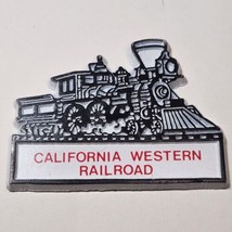 Vintage California Western Railroad Fridge Magnet Skunk Train 2&quot; Inch Me... - £11.51 GBP