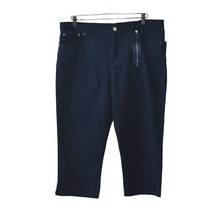 Chaps Essential Capri Pants Jeans Womens 16 Slimming Fit Navy Blue - £11.79 GBP