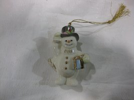 Christmas Ornaments Handcrafted Lenox Fine China 1998 Annual Snowman an ... - $29.58