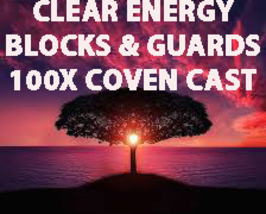 HAUNTED 100X FULL COVEN CLEAR ENERGY BLOCKS &amp; GUARDS MAGICK Witch Cassia4  - $99.77