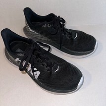 Hoka One One Mach 5 Black Gray White Lace Up Sneakers Womens 7B - £29.50 GBP