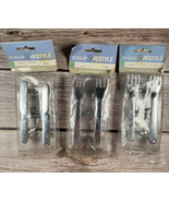 NEW 1997 Vintage Utensil Drawer Cabinet Pulls Forks and Knife Restore &amp; ... - £11.64 GBP