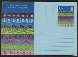 GREAT BRITAIN Air Mail Letter / Aerogramme - 6P, Unused, &quot;A&quot; X3 - $2.96