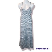 Billabong Sun Lovin Slate Blue Striped Maxi Dress sz M - £55.38 GBP