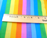 Rainbow Striped Cotton fabric by the yard - $6.92