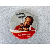 Coca-Cola Canada Bill Cosby Vintage Pin Back 3&quot; Tin Button - $9.89