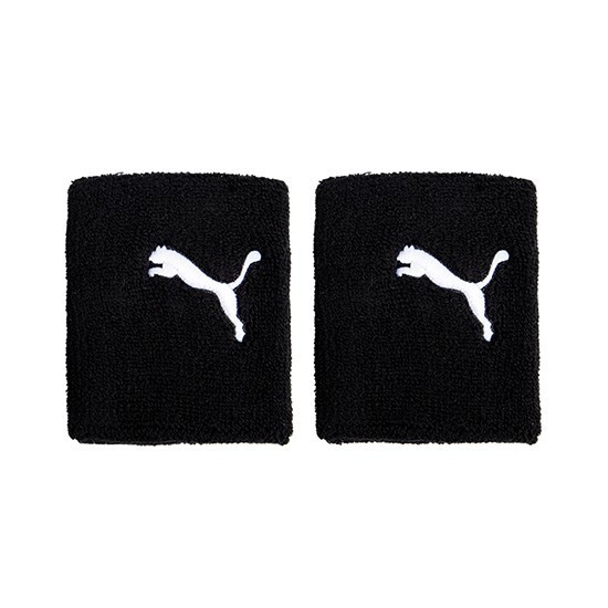 Puma Team Long Wristband Unisex Sports Tennis Racket Band 2pcs Black 051... - $29.90