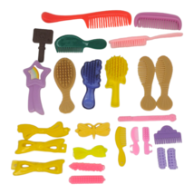 Lot of Various Doll &amp; Figure Brushes, Combs, &amp; Hair Accessories - £11.67 GBP