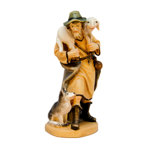 Shepherd with Lamb and Dog for Nativity scene Nativity Figurines Catholic Gifts - £10.68 GBP