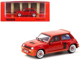 Renault 5 Turbo Red &quot;Road64&quot; Series 1/64 Diecast Model by Tarmac Works - $35.79